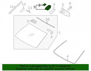 Rain sensor Lexus RX350 RX450h 10-15