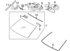 Rain sensor Lexus RX350 RX450h 10-15