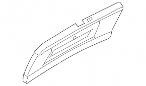 Lower tailgate trim Audi Q5 8R 13-17 dark gray