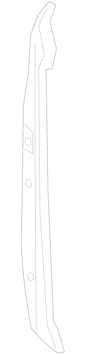 Right side door-wing seal trim for Mercedes A-class V177 19-22