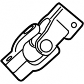 Ford Mustang mk6 15 steering cardan shaft - lower part