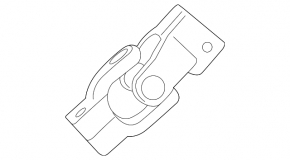 Ford Mustang mk6 15 steering cardan shaft - lower part