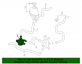 Toyota Prius 50 16-22 inverter cooling pump