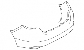 Naked rear bumper Mazda6 09-13