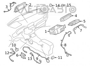 Monitor, display, navigation Ford Escape MK4 20-23