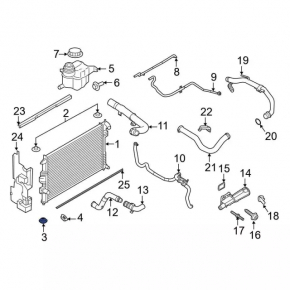 Radiator bracket lower right Ford Explorer 20-