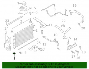 Radiator bracket lower right Ford Explorer 20-
