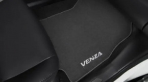 Fabric floor mat, rear left, Toyota Venza 21-24, black