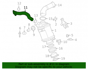 Intercooler pipe BMW X7 G07 19-22 N63 connecting