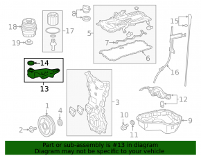Oil receiver Lexus NX200t NX300 15-21 2.0