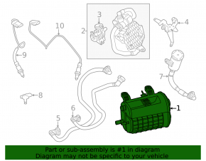 Carbon Canister Absorber Bare BMW X5 G05 19-25 X5, With Plug-in Hybrid, 3.0L Turbo, With Hybrid, XM, 4.4L, With xDrive45e