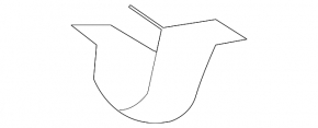Front stabilizer mounting bracket left Subaru Outback 15-19