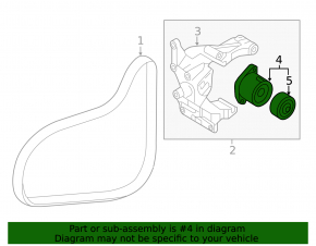Drive Belt Tensioner Roller Hyundai Sonata 15-19 2.4