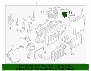 Actuator motor drive heater air conditioner Nissan Ariya 23-25
