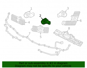 Volvo V90 22-22 front bumper parking sensors