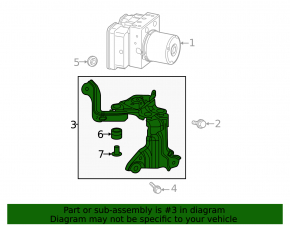 ABS bracket ABS Toyota Venza 21-