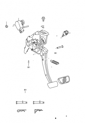 Brake pedal Lexus CT200h 11-17 type-2
