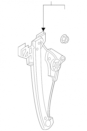 Window lifter with motor rear left Audi A6 C8 19-