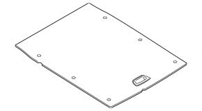 Trunk floor central BMW 4 F36 15-20 Gran Coupe, black