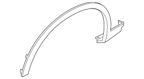 Front left fender arch trim for BMW X3 F25 13-17 M-Sport
