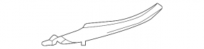 Door sill trim inner rear right Lexus RX350L RX450hL 18-22 long black