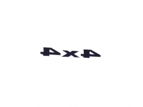Jeep Cherokee KL 19-22 Gray 4x4 Tailgate Emblem