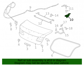 Honda Accord 13-17 interior fuel filler door release handle