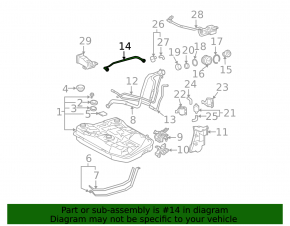 Toyota Prius 2009 short air conditioner hose