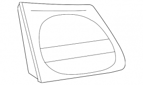 Light inside trunk lid right Lexus GS450h 08-09
