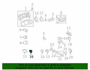 RSCA Off Button for Toyota Sequoia 08-16
