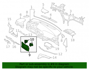 Frame for radio with deflectors Hyundai Elantra AD 19-20 for large display