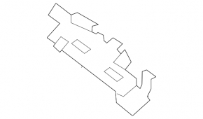 Front bumper mount, right fender, Kia Seltos 2021-23