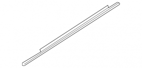 Molding door-glass central front right Audi A4 B8 08-16 chrome