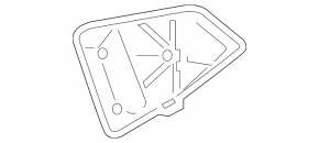 Left tailgate trim plug for Audi A5 F5 18-25 5D black, butt