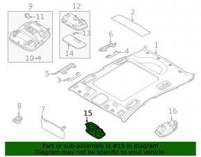 Front left light bulb Hyundai Sonata 20 - gray