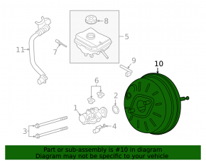 Vacuum booster for Porsche Cayenne 19-26