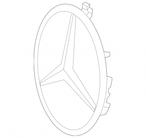 Mercedes GLC 300 20-22 Radar Grille Emblem