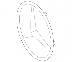 Mercedes GLC 300 20-22 Radar Grille Emblem