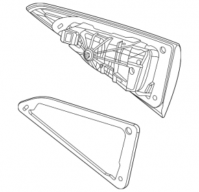 Inner tailgate light left Mercedes W167 GLE 350 450 20-23 scratches