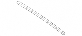 Lower rear bumper lip trim for Mercedes S-class W222 18-20