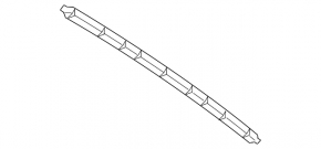 Lower rear bumper lip trim for Mercedes S-class W222 18-20