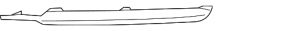 Front bumper cover for radar cruise control for Lincoln MKC 19-19