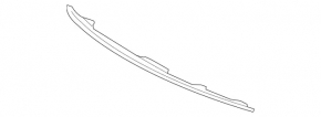 Molding adjustment front bumper Mercedes GLA 15-17 structure