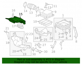Air intake Honda Accord 18-22 2.0T