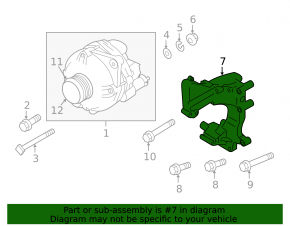 Alternator bracket Mitsubishi Outlander 14-21