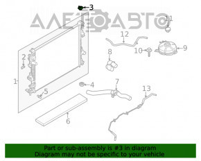 Radiator bracket upper right Ford Escape MK4 20-