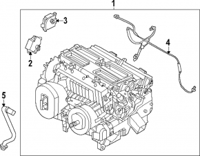 Actuator motor heater drive air conditioner Nissan Rogue 21-24