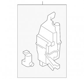 Nissan Rogue 17-20 Windscreen Washer Reservoir with Motor