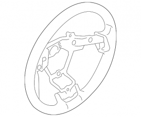 Subaru Outback 10-14 bare steering wheel