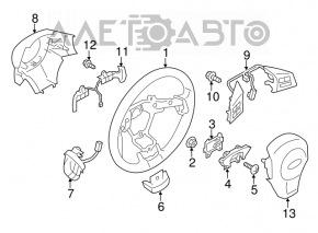 Subaru Outback 10-14 bare steering wheel